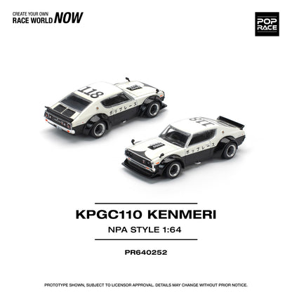 Poprace 1:64 SKYLINE GTR V8 DRIFT KENMERI NPA STYLE (PR64-252)
