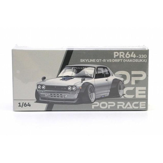 POP Race 1:64 SKYLINE GT-R V8 DRIFT(HAKOSUKA) (PR64-330)