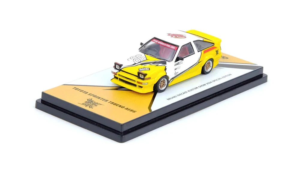 Inno64 1/64 Toyota Sprinter Trueno AE86 Brunei Diecast Kustom Show 2024 Diecast Scale Model Car