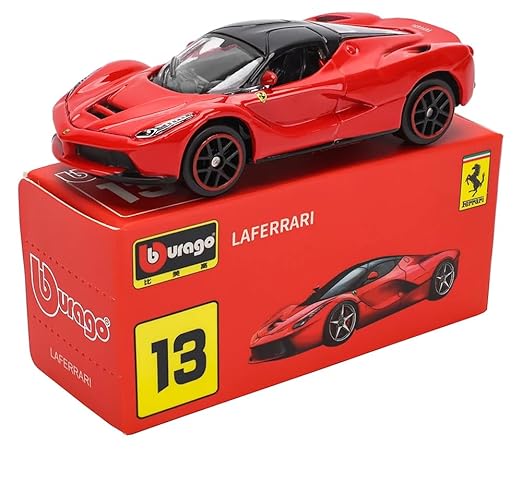 Bburago 1:64 Scale Ferrari Series Model Collection Race Diecast Metal Model Car (LAFERRARI)