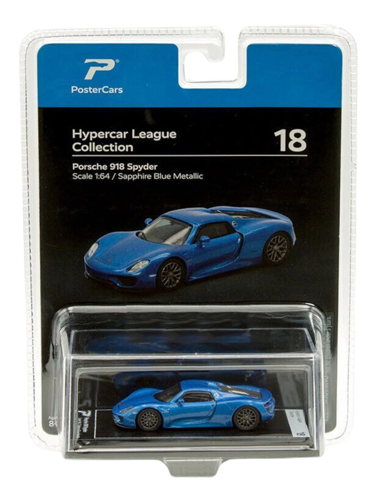 PosterCars Hypercar League Collection Porsche 918 Spyder 1:64 Scale