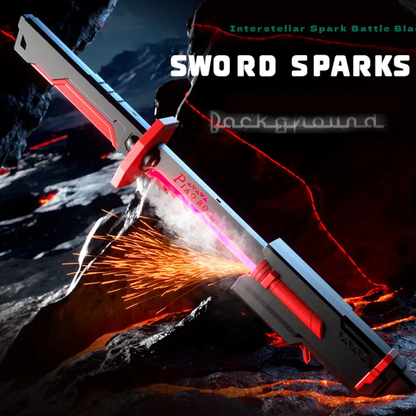 Spark FX Lightsaber Sword – LED Light Blade with Real Sparks & Smoke Effect