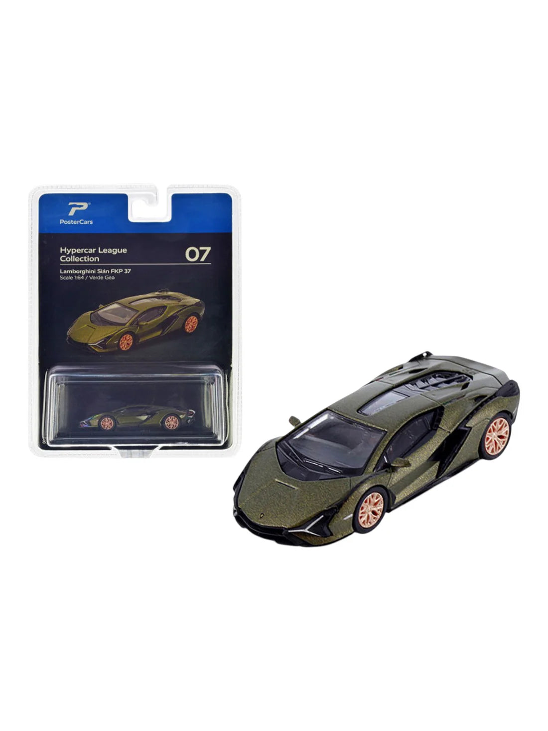 PosterCars Hypercar League Collection Lamborghini Sian FKP 37 1:64 Scale