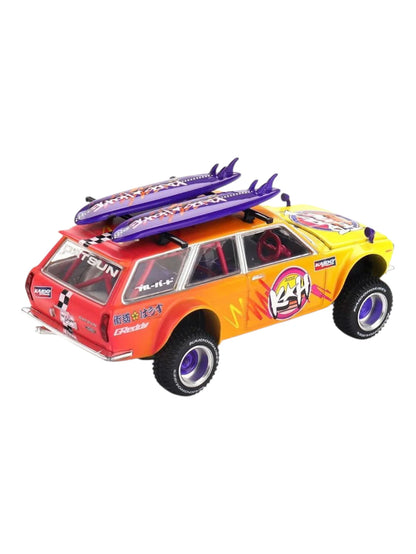 [Unsealed] KHMG210 : Mini GT Kaido House Datsun 510 Wagon 4x4 Kaido Islands V1 Code-210 1:64 Scale