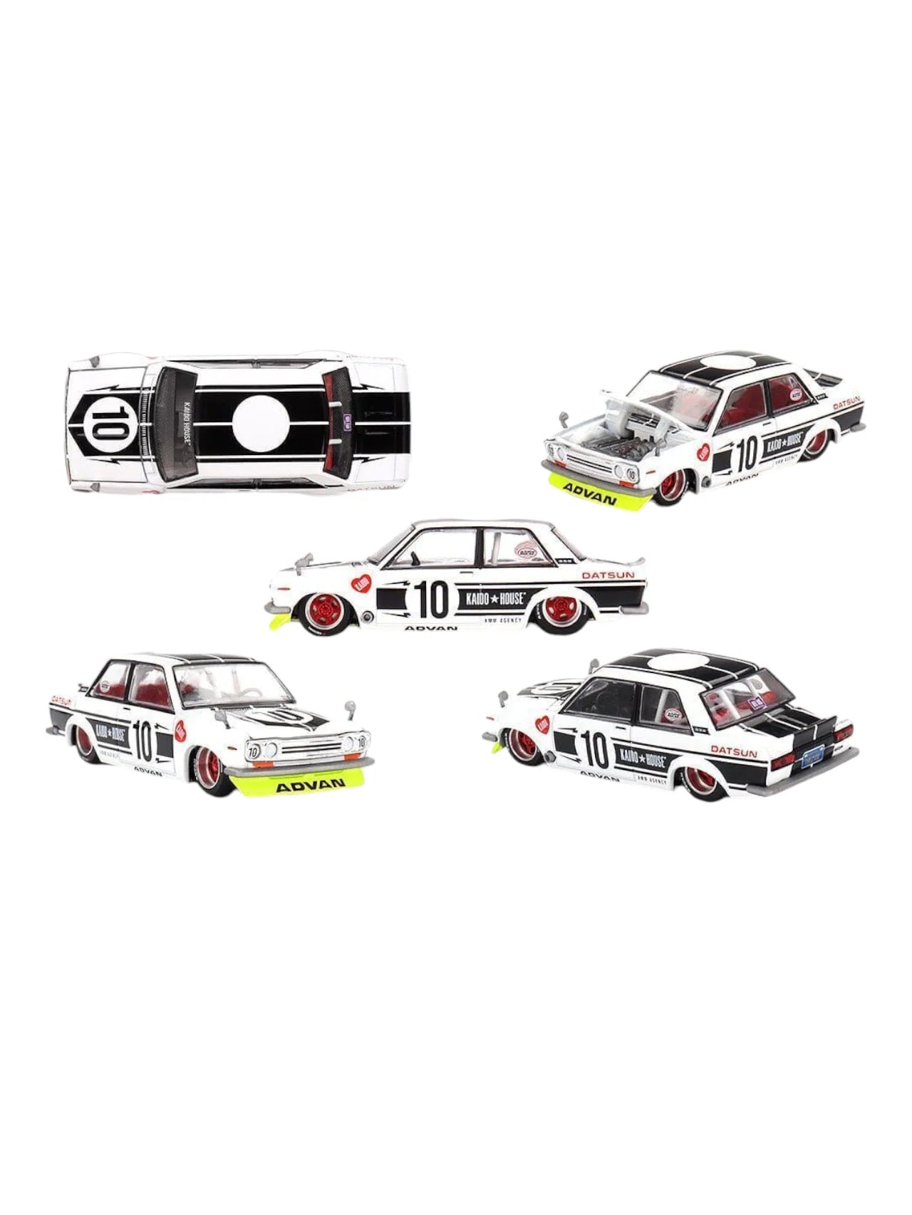 KHMG176 : Mini GT Kaido House 176 Datsun 510 Street Team XMM V1 1:64 Scale