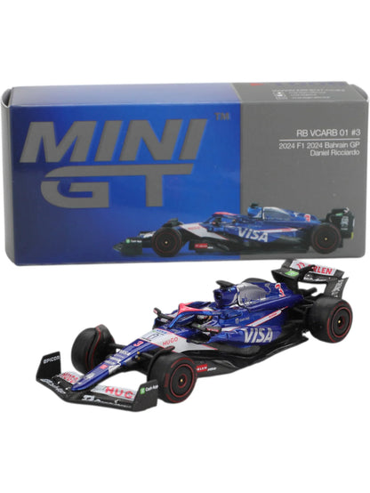 Mini GT #1006: RB VCARB 01 #3 Daniel Ricciardo 2024 F1 2024 Bahrain GP 1:64 Scale