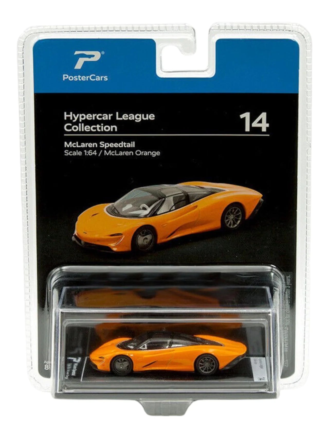 PosterCars Hypercar League Collection Mclaren Speedtail 1:64 Scale