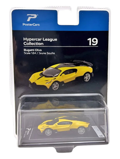 PosterCars Hypercar League Collection Bugatti Divo 1:64 Scale
