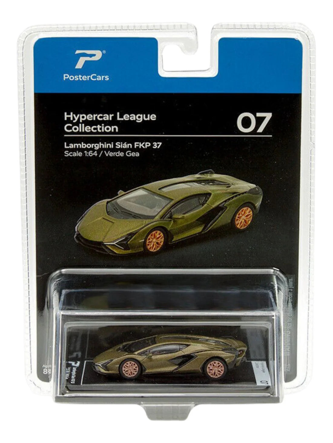 PosterCars Hypercar League Collection Lamborghini Sian FKP 37 1:64 Scale