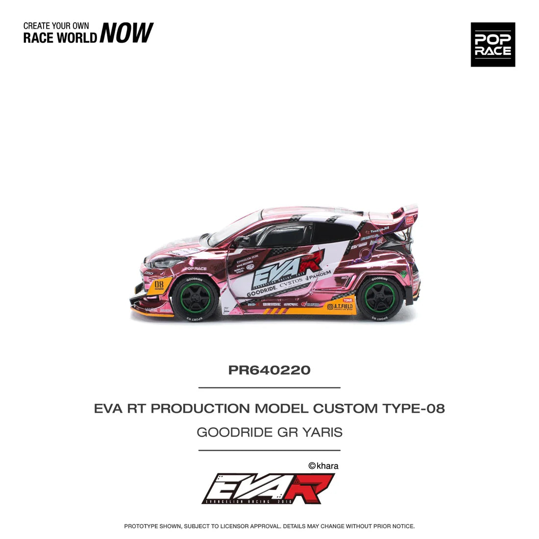 Pop race PR64-220 goodride gr yaris 1:64 Scale
