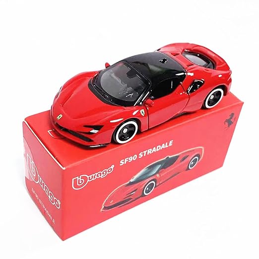 Bburago 1:64 Scale Ferrari Series Model Collection Race Diecast Metal Model Car (SF9O STRADALE)